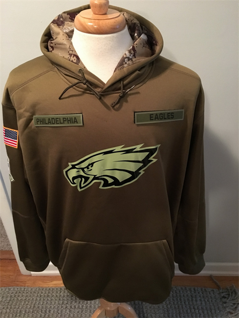 PHILADELPHIA EAGLES </BR>SALUTE TO SERVICE HOODIE 1 $65.00